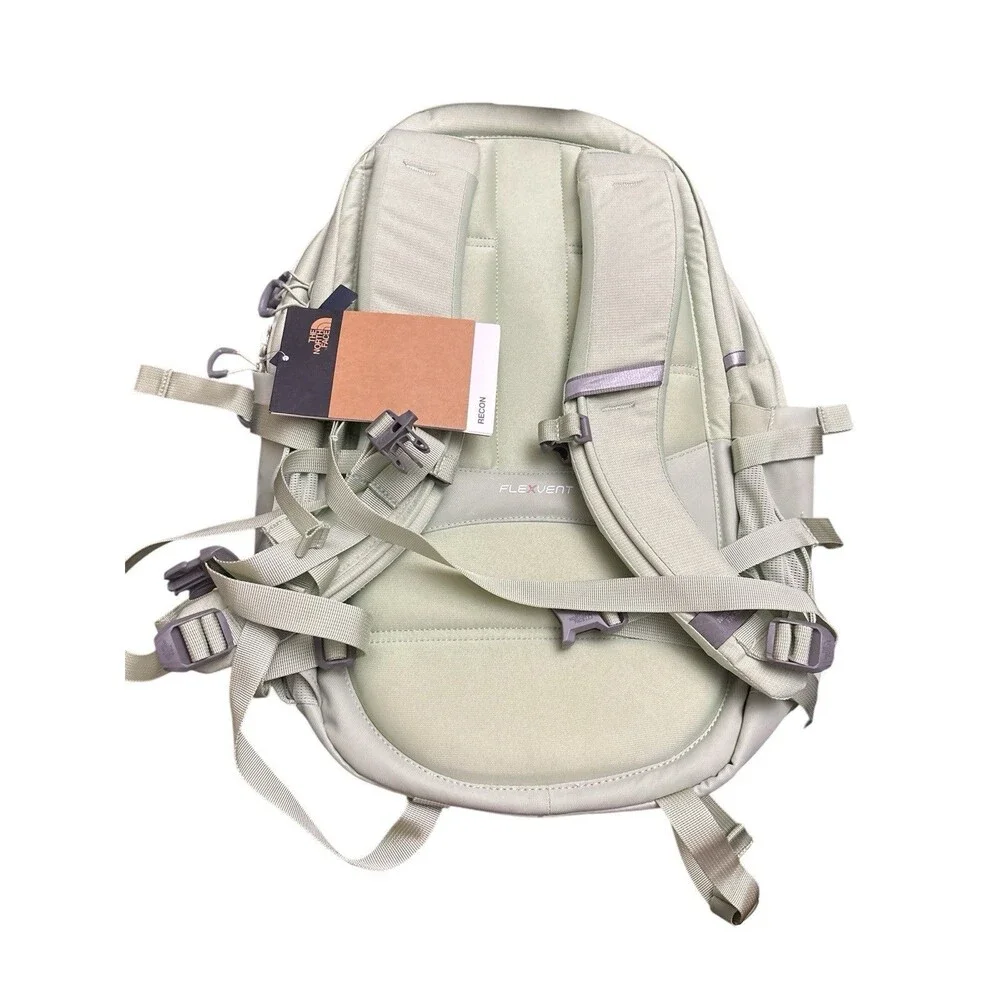 The North Face Womens Recon Laptop Backpack Misty Sage Dark Heather/Meld Grey